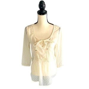 Maurice’s Sheer Boho Top Size Small